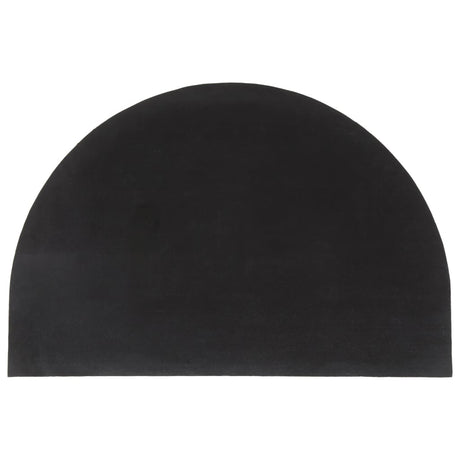 Vidaxx dørmåtte halvcirkulær 60x90 cm tuftet kokosfiber natur