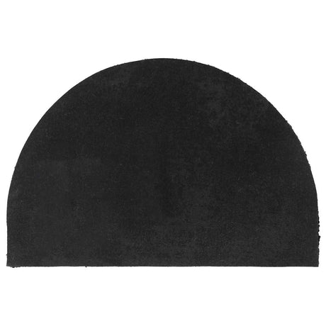 Vidaxx dørmåtte halvcirkel 40x60 cm tuftet kokosfiber sort