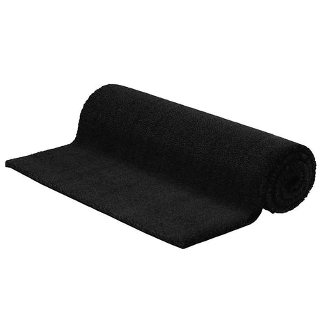 VidaXL Dørmåtte 100x200 cm tuftet kokosfiber sort