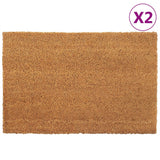 Vidaxx dørmåtter 2 stk 40x60 cm tuftet kokosfiber natur