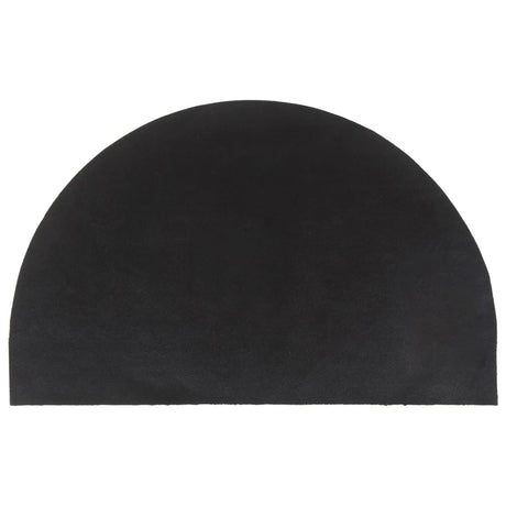 Vidaxx dørmåtte halvcirkelformet 50x80 cm tuftet kokosfiber natur