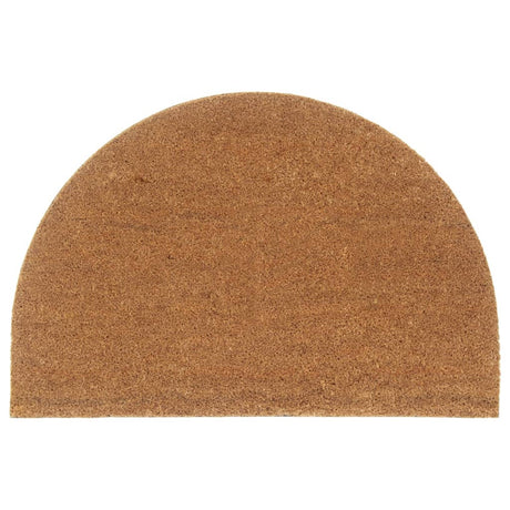 Vidaxx dørmåtte halvcirkulær 60x90 cm tuftet kokosfiber natur