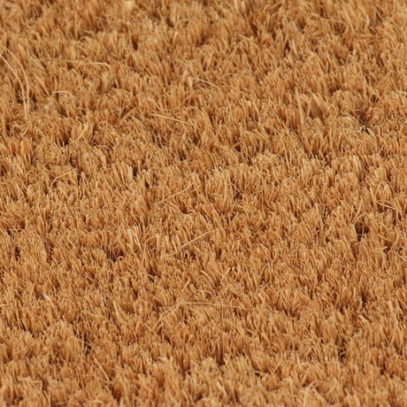 Vidaxx dørmåtte halvcirkulær 60x90 cm tuftet kokosfiber natur