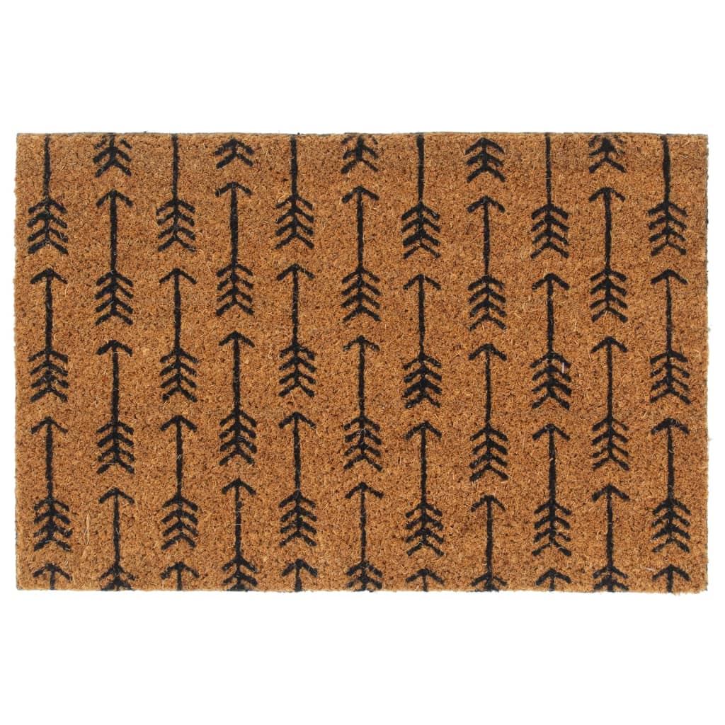 Vidaxx dørmåtte 40x60 cm tuftet kokosfiber natur