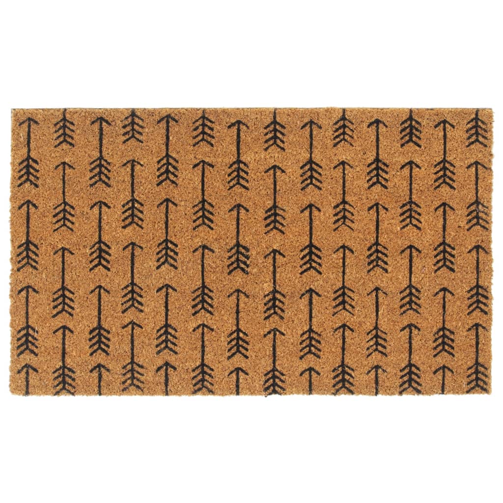 Vidaxx dørmåtte 45x75 cm tuftet kokosfiber natur