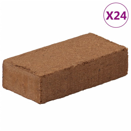 VidaXL kokosfiberblokke 24 stk 650 g hver 15,6 kg i alt
