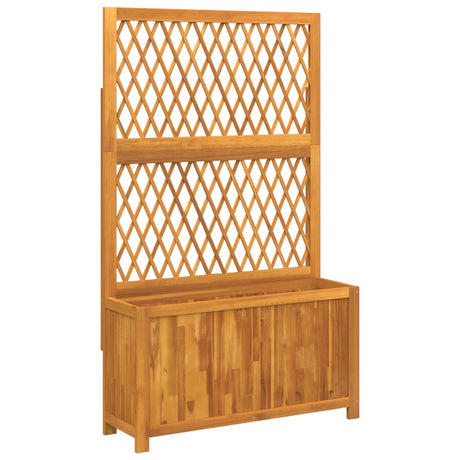 Vidaxx plantekasse med espalier 100x32x165 cm massivt akacietræ