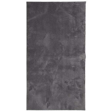 Vidaxx tæppe huarte kort luv blødt vaskbart 80x150 cm antracit