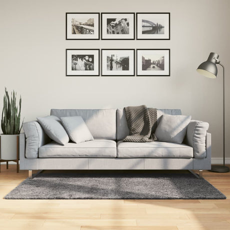 Vidaxx tæppe huarte kort luv blødt vaskbart 80x150 cm antracit