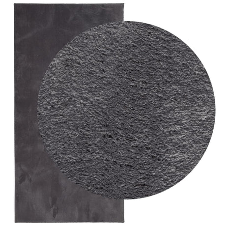 VidaXL tæppe huarte kort luv blødt vaskbart 100x200 cm antracit