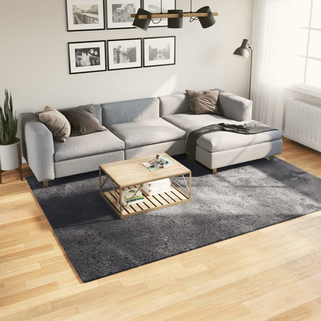 VidaXL tæppe huarte kort luv blødt vaskbart 200x280 cm antracit