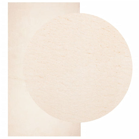 VidaXL tæppe huarte kort luv blødt vaskbart 60x110 cm beige