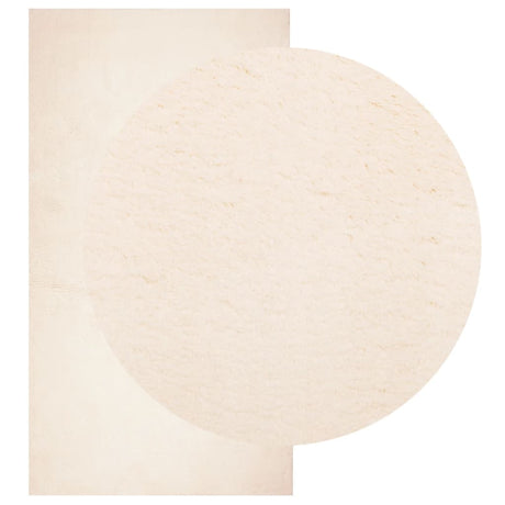 VidaXL tæppe huarte kort luv blødt vaskbart 80x150 cm beige