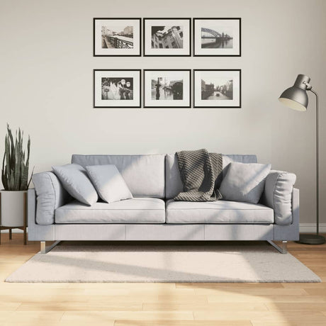 VidaXL tæppe huarte kort luv blødt vaskbart 80x150 cm beige