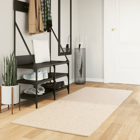 VidaXL tæppe huarte kort luv blødt vaskbart 80x200 cm beige