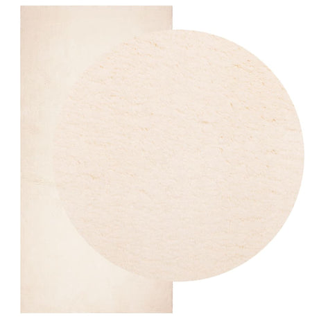 VidaXL tæppe huarte kort luv blødt vaskbart 100x200 cm beige