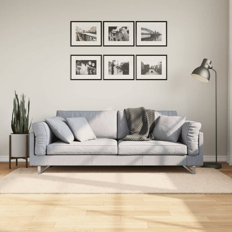 VidaXL tæppe huarte kort luv blødt vaskbart 100x200 cm beige