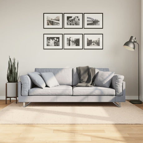 VidaXL tæppe huarte kort luv blødt vaskbart 140x200 cm beige
