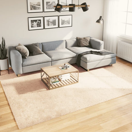 VidaXL tæppe huarte kort luv blødt vaskbart 240x340 cm beige