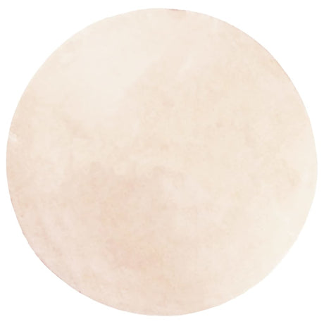 Vidaxl tæppe huarte kort luv blødt vaskbart ø 120 cm beige