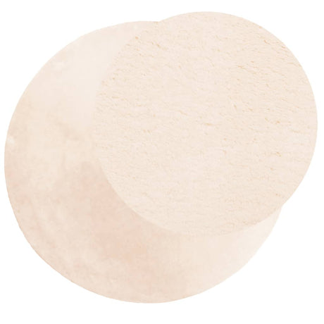 Vidaxl tæppe huarte kort luv blødt vaskbart ø 120 cm beige
