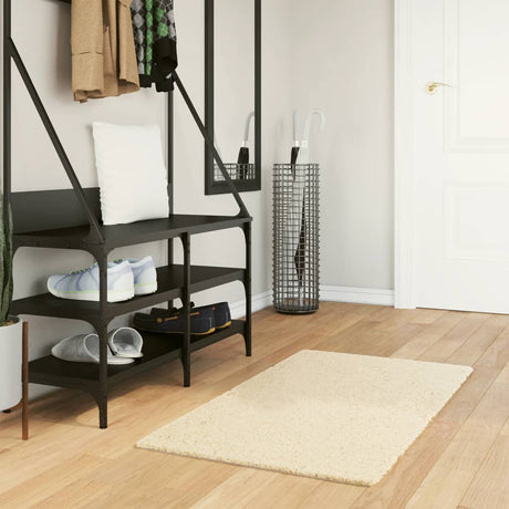 Vidaxx tæppe huarte kort luv blød vaskbar 60x110 cm creme