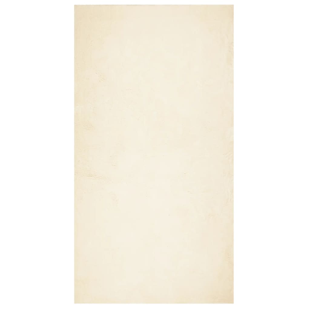 VidaXL tæppe huarte kort luv blød vaskbar 80x150 cm creme