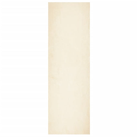 Vidaxx tæppe huarte kort luv blød vaskbar 80x250 cm creme