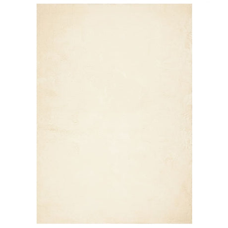VidaXL tæppe huarte kort luv blødt vaskbart 120x170 cm creme