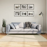VidaXL tæppe huarte kort luv blødt vaskbart 160x160 cm creme