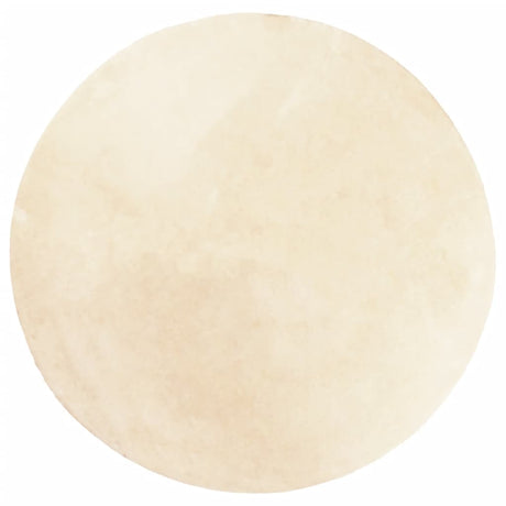 Vidaxl tæppe huarte kort luv blødt vaskbart ø 80 cm creme