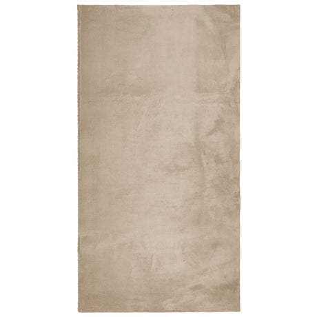 Vidaxx tæppe huarte kort luv blødt vaskbart 80x150 cm sandfarvet