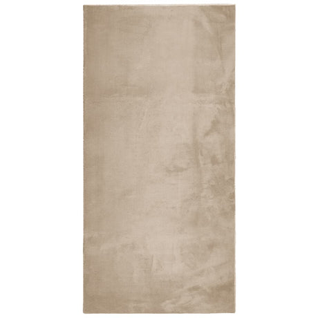 Vidaxx tæppe huarte kort luv blødt vaskbart 100x200cm sandfarvet