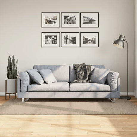 Vidaxx tæppe huarte kort luv blødt vaskbart 100x200cm sandfarvet