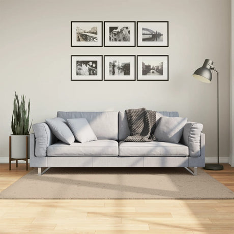 Vidaxx tæppe huarte kort luv blødt vaskbart 120x170cm sandfarvet