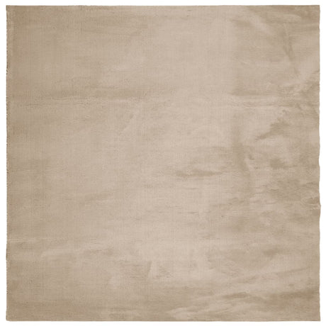 Vidaxx tæppe huarte kort luv blødt vaskbart 160x160cm sandfarvet