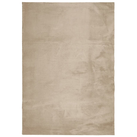Vidaxx tæppe huarte kort luv blødt vaskbart 160x230cm sandfarvet