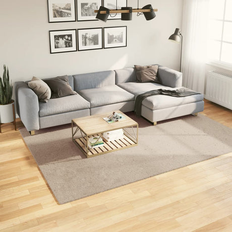 VidaXL tæppe huarte kort luv blødt vaskbart 200x280cm sandfarvet