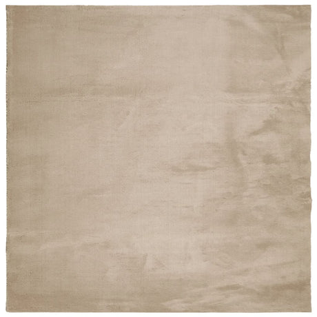 Vidaxx tæppe huarte kort luv blødt vaskbart 240x240cm sandfarvet