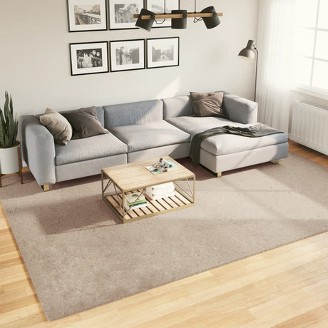Vidaxx tæppe huarte kort luv blødt vaskbart 240x340cm sandfarvet
