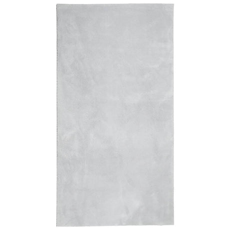 VidaXL tæppe huarte kort luv blødt vaskbart 80x150 cm grå