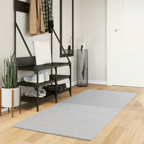 VidaXL tæppe huarte kort luv blødt vaskbart 80x200 cm grå