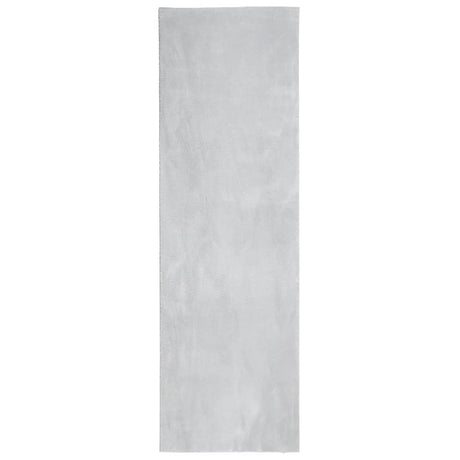 VidaXL tæppe huarte kort luv blødt vaskbart 80x250 cm grå