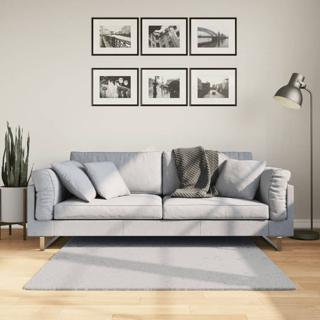 Vidaxx tæppe huarte kort luv blødt vaskbart 120x120 cm grå