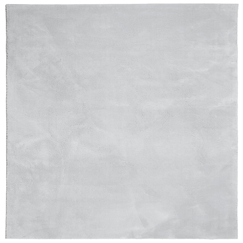 Vidaxx tæppe huarte kort luv blødt vaskbart 160x160 cm grå