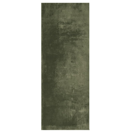 VidaXL tæppe huarte kort luv blødt vaskbart 80x200 cm skovgrønt