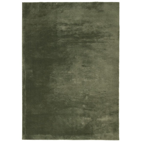 VidaXL tæppe huarte kort luv blødt vaskbart 160x230 cm skovgrønt
