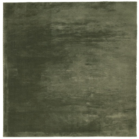 VidaXL tæppe huarte kort luv blødt vaskbart 200x200 cm skovgrønt