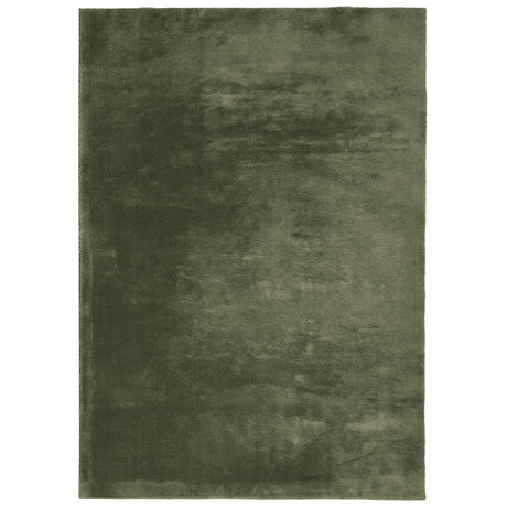 VidaXL tæppe huarte kort luv blødt vaskbart 200x280 cm skovgrønt