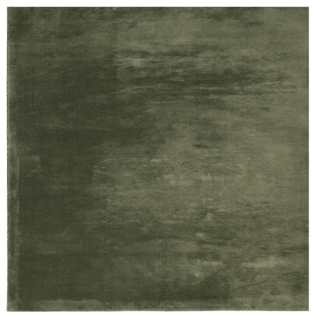 VidaXL tæppe huarte kort luv blødt vaskbart 240x240 cm skovgrønt